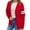 Red, variant on Hip Hop 50's Shop Women's V Neck Knit Varsity Cardigan Sweater Letterman Lightweight (Medium White)