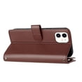 thumbnail image 3 of Funda con tapa estilo vintage para iPhone 12 Mini, ranura para múltiples tarjetas, protección total, estilo retro, material PU+TPU, 3 of 5