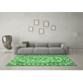 thumbnail image 3 of Ahgly Company Indoor Round Persian Emerald Green Traditional Area Rugs, 3' Round, 3 of 4