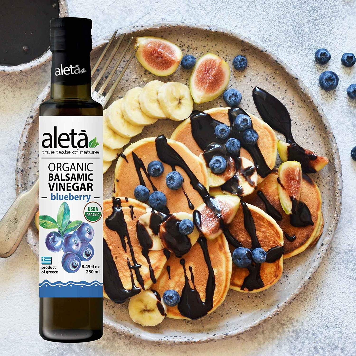 Aleta Organic Blueberry Infused Balsamic Vinegar, 8.45 Fl Oz