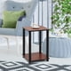 thumbnail image 2 of Mesa auxiliar Furinno Turn-N-Tube, color cereza oscuro/negro, paquete de 1 Furinno Decoración Hogar, 2 of 3