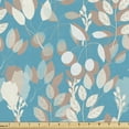 thumbnail image 1 of Botanical Upholstery Fabric by the Yard, Autumn Branches and Leaves Fall Season Foliage Plants Herbs Blossom Beauty, Decorative Fabric for DIY and Home Accents, Cocoa Turquoise by Ambesonne, 1 of 5