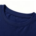 thumbnail image 3 of Girls Solid Short Sleeve T Shirts for Kids Summer Casual Basic Tee Round Neck Everyday Wear for School and Outdoor Activities, 7-8 Years, Navy, 3 of 6