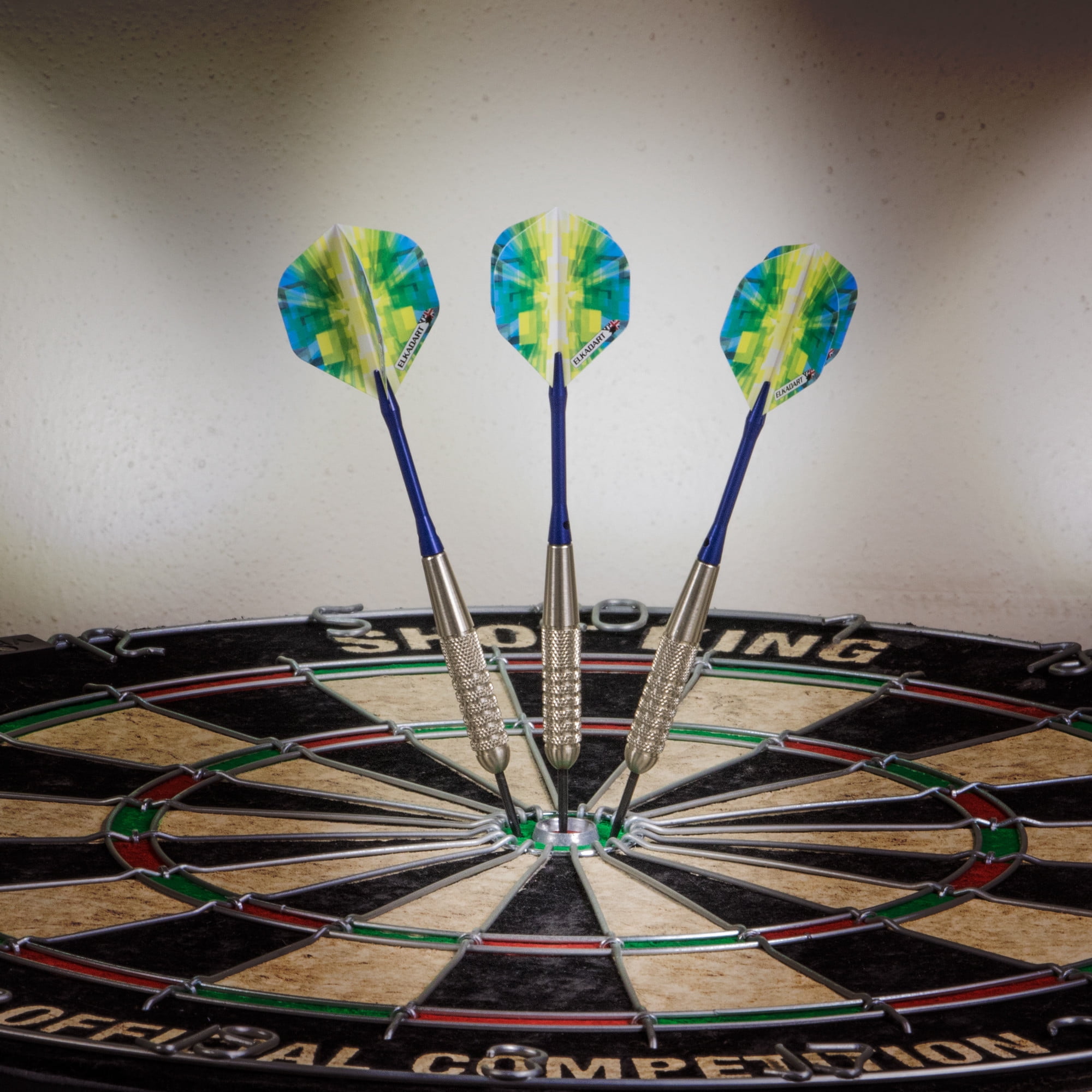 Elkadart Prism Ringed Silver Steel Tip Darts 22 Grams