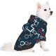 thumbnail image 2 of Balery Navy Blue Geometric Sudadera con Capucha para Perros Pequeños – Ropa para Mascotas, Disfraz para Perros y Gatos, Ideal para Fiestas y Cosplay-Medium, 2 of 7