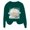 B378 Dark Green, variant on Likimi Child Toddler Girls Sweatshirts Animal Print Crew Neck Sweatshirt For Girls Long Sleeve Everyday Wear Fashion Pullover Size 3-4 Years