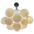 thumbnail image 3 of EQLight EQLLMB13G Multi Pendant 13-Light White Globe Cloud Chandelier, 3 of 4