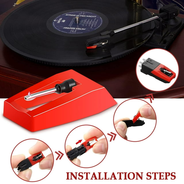 Bearachild 2 unids/set disfrute de la música con reproductor de discos Phono Premium aguja práctica reemplazo regalo Sistemas de cine en casa