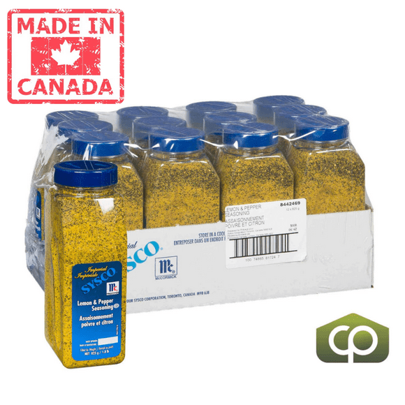 McCormick Imperial Seasoning Lemon Pepper 825g (1.82 lbs) (12/Case)