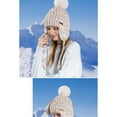 thumbnail image 3 of Homenesgenics Womens Hats for Winter Ear Flaps,Bobble Hat,Pom Pom Hat,Trapper Hat,Earflap Hat,Winter Windproof Outdoor Women's Beanies Brushy White Free Size, 3 of 3
