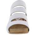 thumbnail image 3 of Bellini Womens Whit Faux Leather Peep-Toe Wedge Sandals, 3 of 3