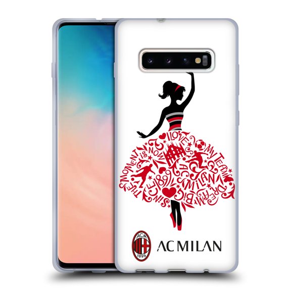 Head Case Designs Officially Licensed AC Milan Children Dream Big Soft Gel Case Compatible With Samsung Samsung Galaxy S10  / S10 Plus