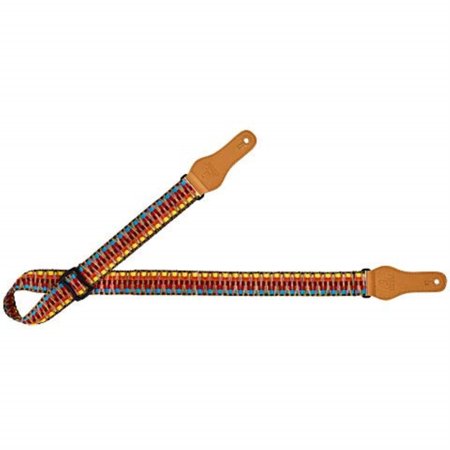 Creative Series 1 1/2" Wide Cotton Ukulele Strap with Faux Leather Ends