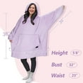 thumbnail image 4 of Catalonia Oversized Blanket Hoodie Sweatshirt, Wearable Lounging Fleece Pullover, Gift for Adults Women Men Kids Wife, 4 of 7