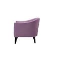 thumbnail image 4 of Lia Mi-Siècle Baril Accent Chaise Lavande, 4 of 10