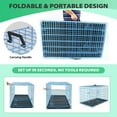 thumbnail image 6 of BestPet Dog Crate 18" Foldable Metal Kennel with Double Doors,for Small Breeds for Travel, Indoor & Outdoor Use,Blue, 6 of 7