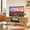 Natural TV Stamd, variant on Manxile Mid Century Modern TV Console for Living Room Bedroom, Wood Entertainment Center with Storage and Shelves, Walnut