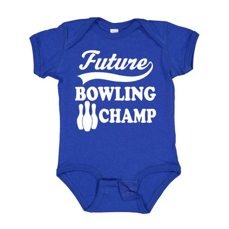 

Inktastic Future Bowling Champ Childs Bowler Gift Baby Boy or Baby Girl Bodysuit