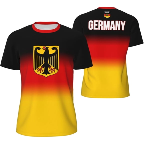 Germany Gradation T-Shirt Sports Jerseys for Running Soccer Tennis Fitness