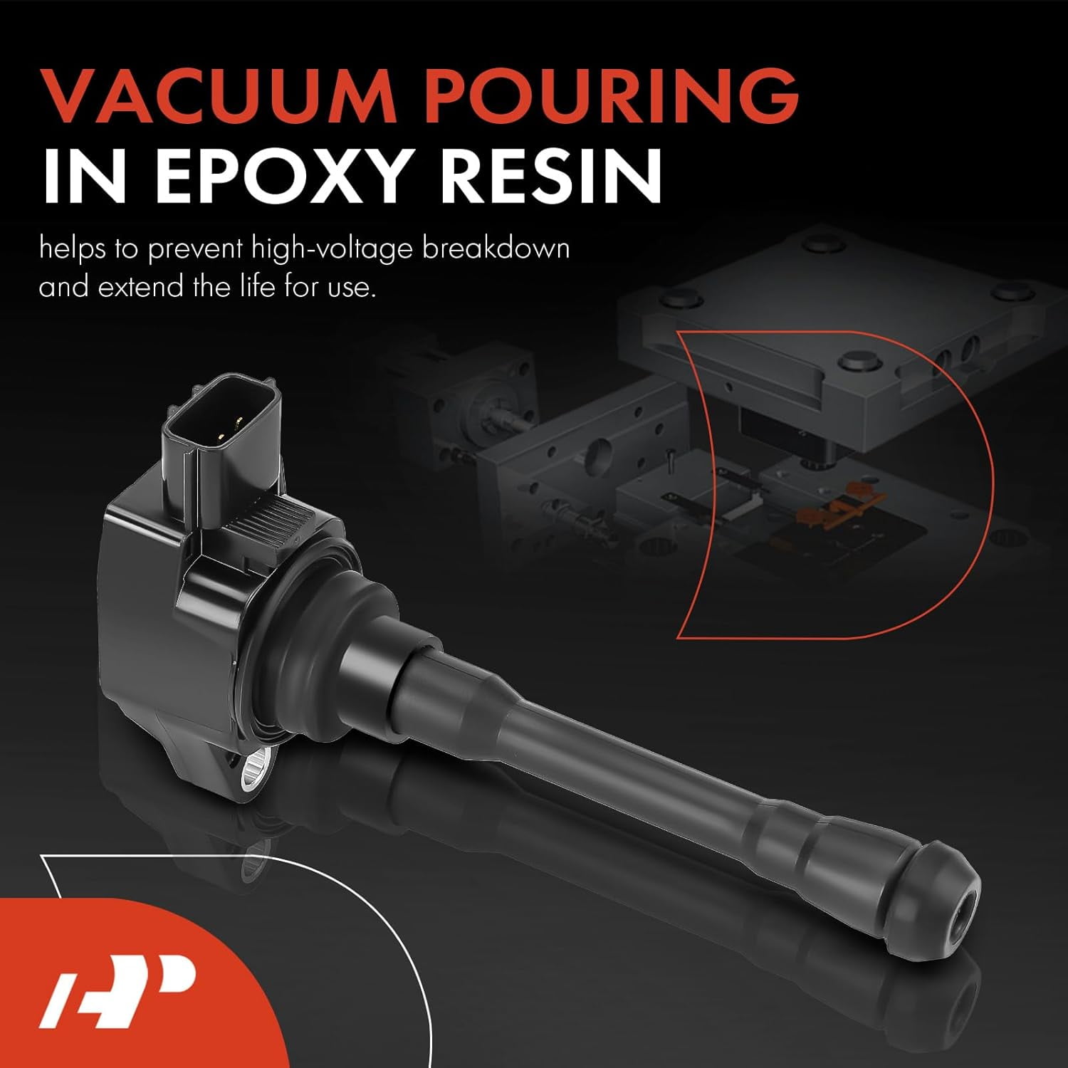 A-Premium Engine Ignition Coil Pack Compatible with Nissan Versa 2020-2021 Kicks 2018-2021 1.6L