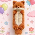 thumbnail image 5 of Lksixu Cute Animal Pencil Case, 3D Plush Fox Pencil Pouch with Zipper, Kawaii Fluffy Stationery Organizer, Cartoon Animal Stuffed Pencil Bag, Lightweight & Spacious Pencil Holder Office Supplies, 5 of 6