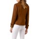 thumbnail image 4 of Abrigo de doble botonadura con solapa de pico para mujer Inspire Chic, invierno, lana, talla XL, marrón oscuro, 4 of 7