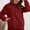 Wine, variant on AXXD Womens Tops Trendy Basic Summer 2024 Casual Plush Solid Color Hooded Top