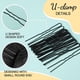 thumbnail image 5 of 50 Piezas Redecillas para Cabello y 100 Piezas Redecillas para Cabello en Forma U para Trabajadores Servicios Alimentos, para Cabello para Mujeres y Hombres Color Negro, 5 of 5