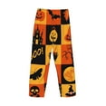 thumbnail image 5 of Balery Halloween Banner Symbols print Men's Pajama Pants,Ultra Lightweight Pjs,Lounge Pant-X-Large, 5 of 9