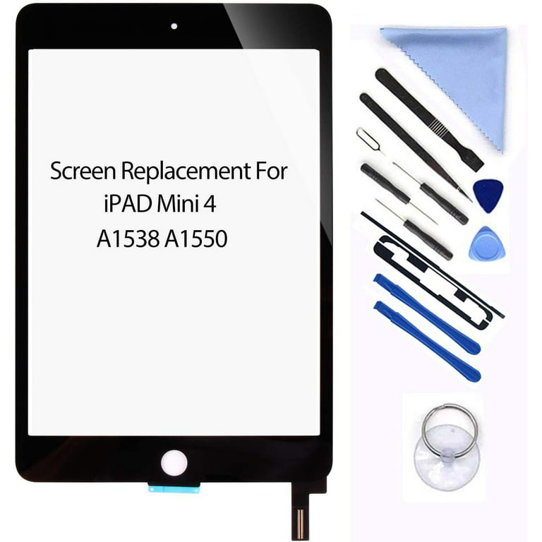 A-MIND Screen Replacement for IPad Mini 4 A1538 A1550 7.9 inch LCD Display  Touch Screen Digitizer Assembly, Front Panel & LCD Repair,with Tools+Screen