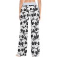 thumbnail image 4 of Women Pajama Pants Lounge Pants Long Stretch Comfy Sleepwear Panda White and Black, 4 of 7