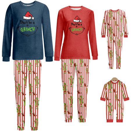 

Family Christmas Pajamas Sets Christmas Print Baby-Kids-Adult-Pet Size 2 Pieces Top and Pants Bodysuits Sleepwear Pajamas Set
