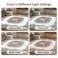 thumbnail image 7 of ODIKA 8'x10' Washable Area Rug Non-Slip Chair-Friendly Mat Wildflower Border Blooming Flower Cute Kittens Ribbon Cartoon Boho Refined for Dining Room, Large Office, Lounge, 7 of 7