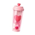 thumbnail image 4 of Botella de té portátil a prueba de fugas con forma de corazón, moderna y portátil, para fiestas, caminatas y coches rosa, 4 of 8