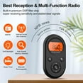 thumbnail image 2 of AM FM Portable Radio,Personal Pocket Radio Rechargeable with Best Reception,Long Battery Life,Stereo Earphone,Small Digital Transistor Radios for Hiking,Walking,Jogging, 2 of 6
