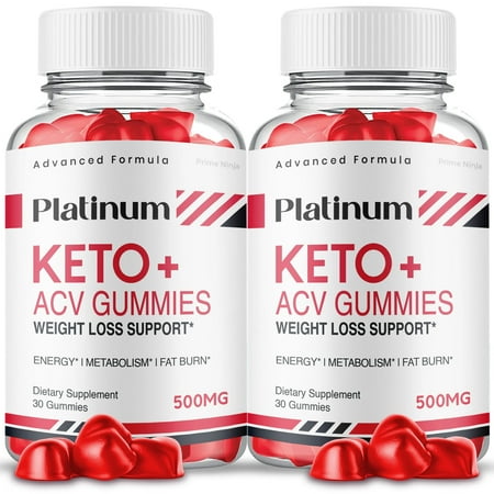 (2 Pack) Platinum Keto ACV Gummies, Platinum Keto Gummies, Platinum Gummies Official Keto Gummy Dietary Supplement