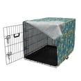 thumbnail image 3 of Fox Dog Crate Cover, Animal in a Winter Concept Snowy Weather, Easy to Use Pet Kennel Cover Small Dogs Puppies Kittens, 7 Sizes, Orange Sea Blue, by Ambesonne, 3 of 6