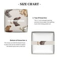 thumbnail image 5 of Yiaed Various Chicken Print Tissue Box Cover, PU Leather Decorative Organizer for Tabletop, Bathroom, Car, Office Creative Decorative, 5 of 7