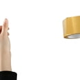 thumbnail image 2 of Yellow Cloth Double Sided Tape 1CM×5M Strong Adhesive for Carpet Floor, 2 of 5