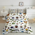 thumbnail image 2 of Manfei Butterfly Dragonfly Honeybee 2pcs Bedding Comforter Set,Colorful Insect Twin Comforter Sets,Animal Wildlife Breathable Bedding Set,Lightweight Abstract Room Decor,Reversible, 2 of 8