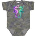thumbnail image 3 of Inktastic Seahorses Kissing with Hearts Boys or Girls Baby Bodysuit, 3 of 5