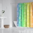 thumbnail image 2 of Pioneer Flower Floral Print Pattern Shower Curtain 72"x84", Bathroom Decorative Shower Curtain Set with 12 Hooks, Waterproof Washable, 2 of 6