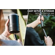 Solo Stove Mesa Torch | Backyard Torch for Outside, 5 Hour Burn Time, Cold-Rolled Steel, Incl. Ground Stake, Fuel Funnel, and 3 Wicks, Adjustable Height: 37.75-52.5 in, Fuel Capacity: 21 fl oz