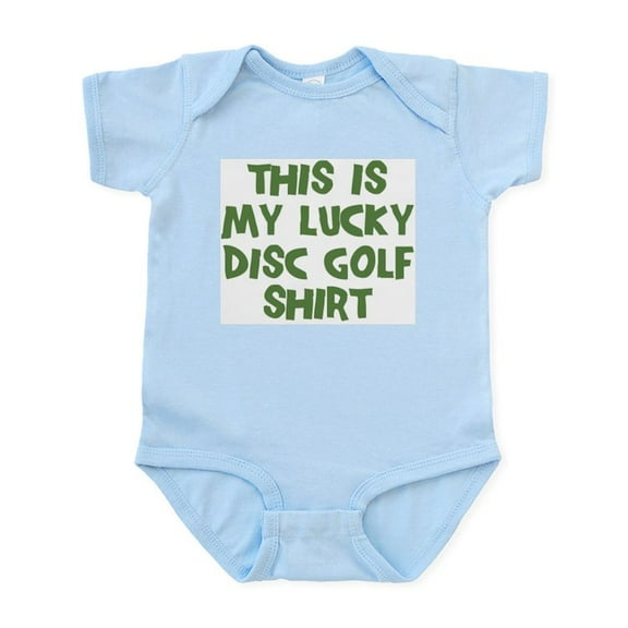 CafePress - Lucky Disc Golf Infant Bodysuit - Baby Light Bodysuit, Size Newborn - 24 Months