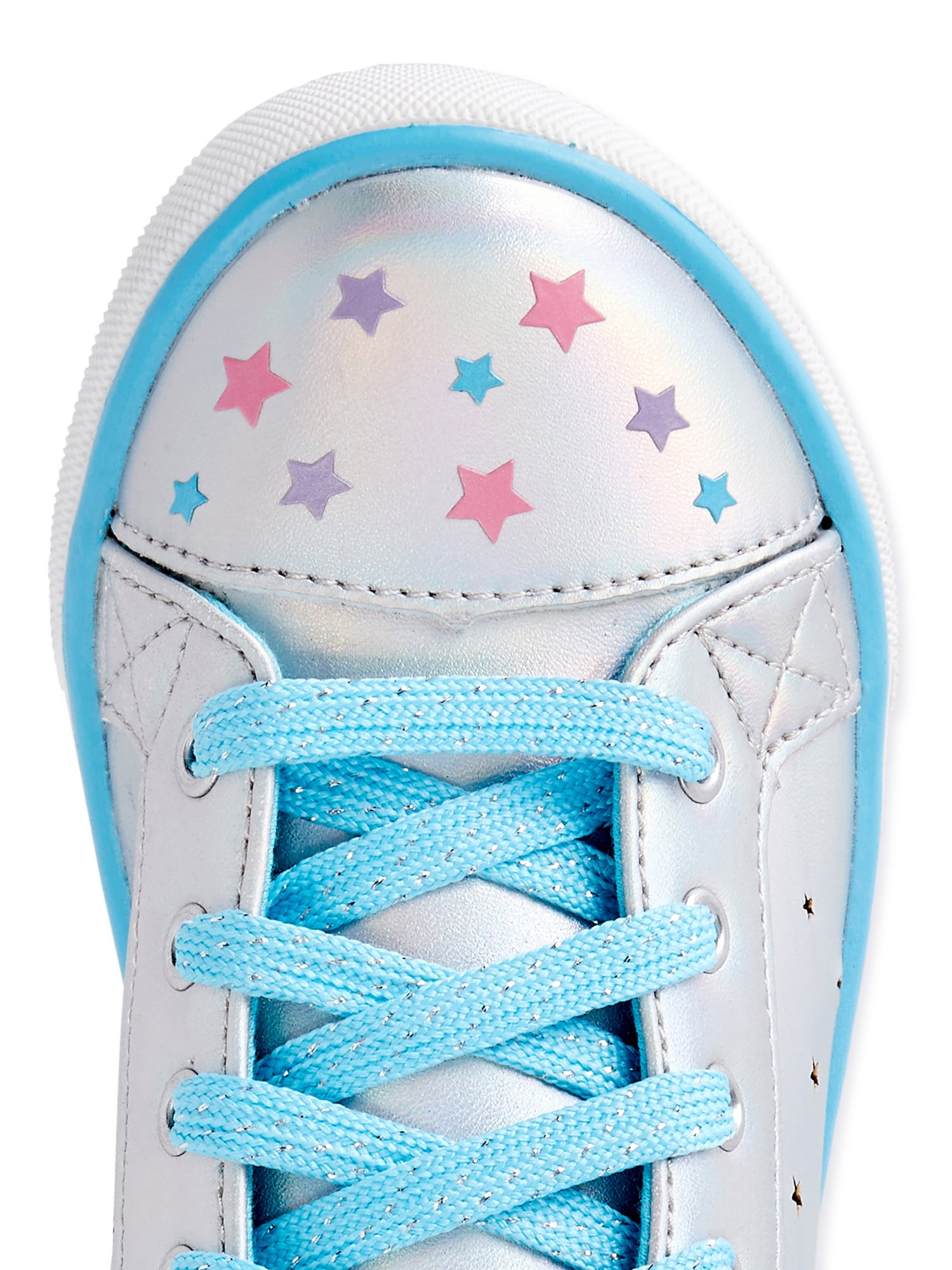 Athletic Works Little Girl & Big Girl Unicorn LightUp Hightop Sneaker, Sizes 13-5