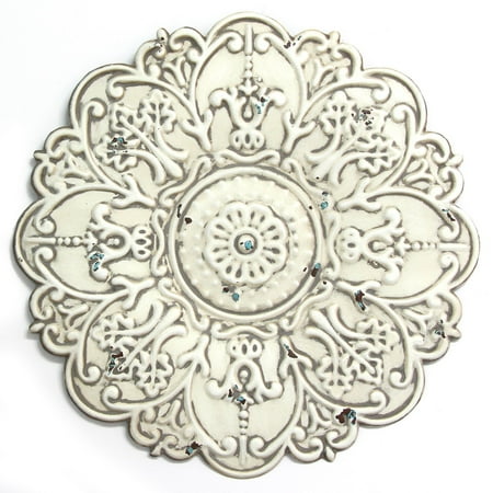 Small White Medallion Wall Decor Com Departments