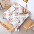 thumbnail image 2 of Pioneer Flower Floral Print Pattern Square Tablecloth, Waterproof Wipeable Spillproof Washable Table Cover for Home Kitchen Party Decor, 60"x60", 2 of 6