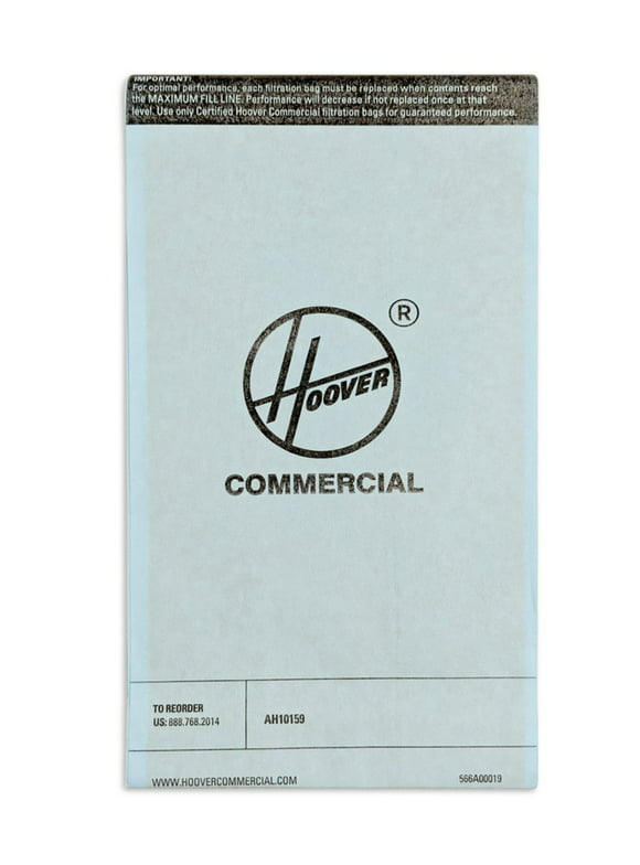 Hoover Commercial Vacuum Bag,27" H,34" L,PK10  AH10159