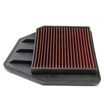 DNA Motoring AFPN-008-RD For 2008 to 2015 Honda Accord / Crosstour 2.4L Reusable & Washable Replacement High Flow Drop-in Air Filter (Red) 09 10 11 12 13 14