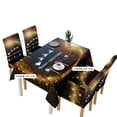 thumbnail image 2 of Mantel con temática navideña, cubierta para mesa de comedor, mantel impreso para fiesta en casa de vacaciones, brillo sidaley HA8993-03B, 2 of 6